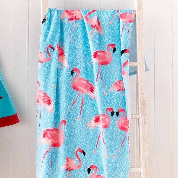 Catherine Lansfield Flamingo Beach Towel 3 Catherine Lansfield Flamingo Beach Towel - Image 3