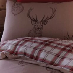 Catherine Lansfield Stag Natural Duvet Cover And Pillowcase Set 7 Catherine Lansfield Stag Natural Duvet Cover And Pillowcase Set -Catherine Lansfield 30458432 alt01