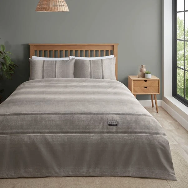 Catherine Lansfield Denim Grey Duvet Cover And Pillowcase Set 4 Catherine Lansfield Denim Grey Duvet Cover And Pillowcase Set - Image 4