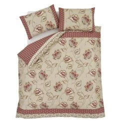 Catherine Lansfield Kashmir Red Duvet Cover And Pillowcase Set 7 Catherine Lansfield Kashmir Red Duvet Cover And Pillowcase Set -Catherine Lansfield 30620892 alt07