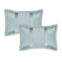 Catherine Lansfield Sequin Cluster Duck-Egg Pair Of Pillow Shams 7 Catherine Lansfield Sequin Cluster Duck-Egg Pair Of Pillow Shams -Catherine Lansfield 30621023 alt02