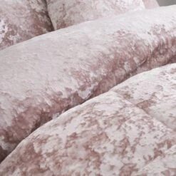 Catherine Lansfield Crushed Velvet Duvet Cover And Pillowcase Set -Catherine Lansfield 30705247 alt06