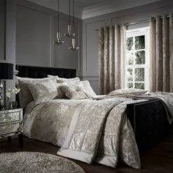 Catherine Lansfield Crushed Velvet Duvet Cover And Pillowcase Set -Catherine Lansfield 30705470