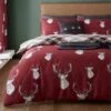 Catherine Lansfield Munro Stag Reversible Duvet Cover And Pillowcase Set