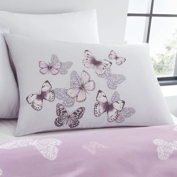 Catherine Lansfield Scatter Butterfly Heather Duvet Cover And Pillowcase Set 8 Catherine Lansfield Scatter Butterfly Heather Duvet Cover And Pillowcase Set - Image 8