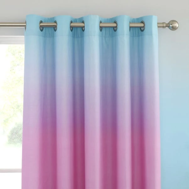 Catherine Lansfield Rainbow Ombre Clouds Eyelet Curtains 1 Catherine Lansfield Rainbow Ombre Clouds Eyelet Curtains