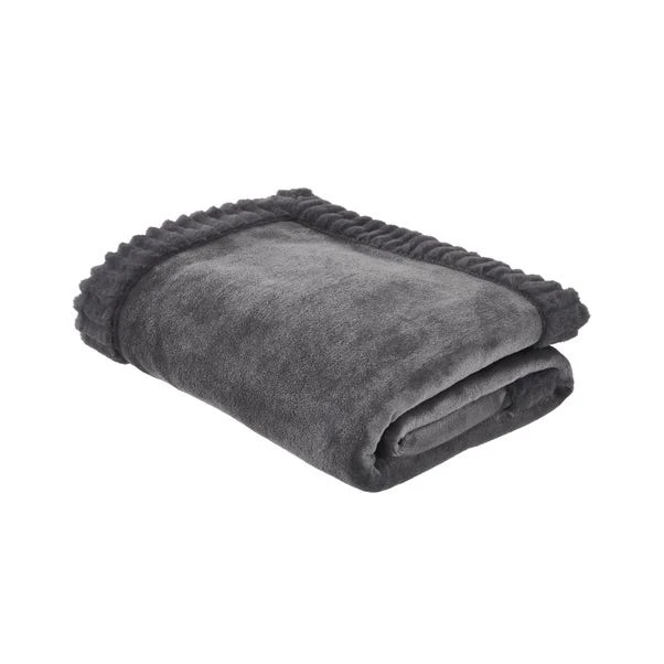 Catherine Lansfield Faux Velvet 150cm X 200cm Throw 6 Catherine Lansfield Faux Velvet 150cm X 200cm Throw - Image 6