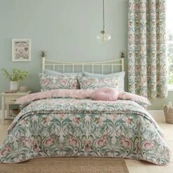 Catherine Lansfield Clarence Floral Reversible Natural Duvet Cover & Pillowcase Set 18 Catherine Lansfield Clarence Floral Reversible Natural Duvet Cover & Pillowcase Set -Catherine Lansfield 30867191 alt02