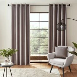 Catherine Lansfield Faux Silk Blackout Thermal Eyelet Curtains 29 Catherine Lansfield Faux Silk Blackout Thermal Eyelet Curtains -Catherine Lansfield 30885216 alt01