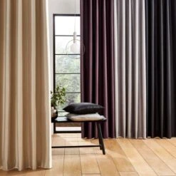 Catherine Lansfield Faux Silk Blackout Thermal Eyelet Curtains 23 Catherine Lansfield Faux Silk Blackout Thermal Eyelet Curtains -Catherine Lansfield 30885217 alt03