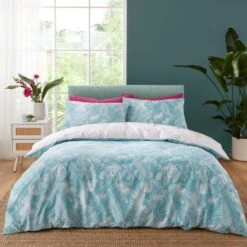 Catherine Lansfield Aruba Tropical Floral Green Duvet Cover And Pillowcase Set 25 Catherine Lansfield Aruba Tropical Floral Green Duvet Cover And Pillowcase Set -Catherine Lansfield 30892658 alt01