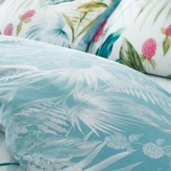 Catherine Lansfield Aruba Tropical Floral Green Duvet Cover And Pillowcase Set 21 Catherine Lansfield Aruba Tropical Floral Green Duvet Cover And Pillowcase Set -Catherine Lansfield 30892659 alt03