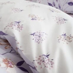 Catherine Lansfield Isadora Floral Lilac Duvet Cover And Pillowcase Set -Catherine Lansfield 30892676 alt03