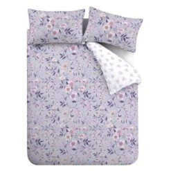 Catherine Lansfield Isadora Floral Lilac Duvet Cover And Pillowcase Set -Catherine Lansfield 30892677 alt04