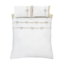 Catherine Lansfield Milo Bow Duvet Cover & Pillowcase Set -Catherine Lansfield 30892687 alt04