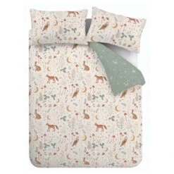 Catherine Lansfield Enchanted Twilight Animals Reversible Duvet Cover & Pillowcase Set -Catherine Lansfield 30892728 alt05