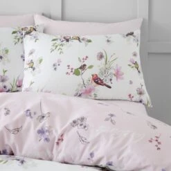 Catherine Lansfield Songbird Reversible Duvet Cover & Pillowcase Set 39 Catherine Lansfield Songbird Reversible Duvet Cover & Pillowcase Set -Catherine Lansfield 30903336 alt01