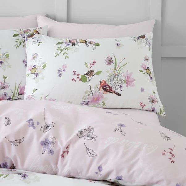 Catherine Lansfield Songbird Reversible Duvet Cover & Pillowcase Set 20 Catherine Lansfield Songbird Reversible Duvet Cover & Pillowcase Set - Image 20