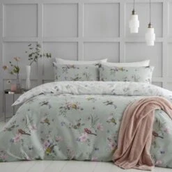 Catherine Lansfield Songbird Reversible Duvet Cover & Pillowcase Set 32 Catherine Lansfield Songbird Reversible Duvet Cover & Pillowcase Set -Catherine Lansfield 30903337