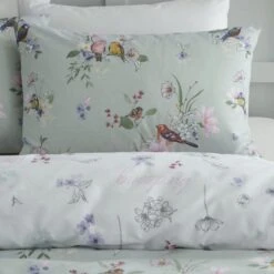 Catherine Lansfield Songbird Reversible Duvet Cover & Pillowcase Set 33 Catherine Lansfield Songbird Reversible Duvet Cover & Pillowcase Set -Catherine Lansfield 30903337 alt01
