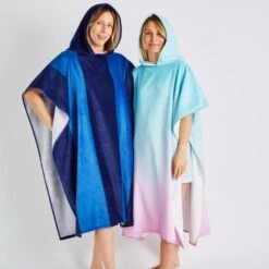 Catherine Lansfield Stripe Hooded Cotton Towel Poncho -Catherine Lansfield 30911358 alt02