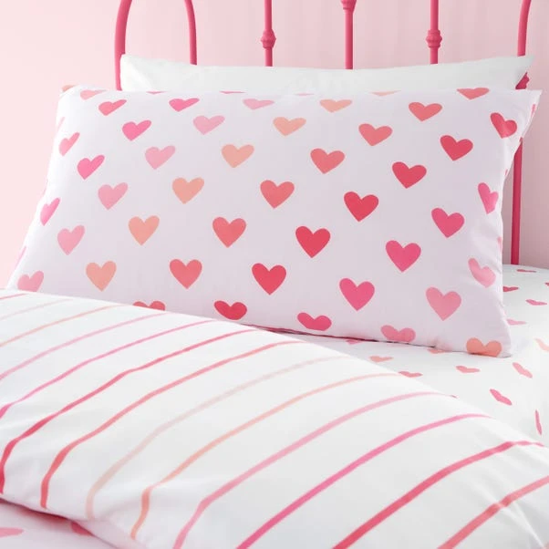 Catherine Lansfield Set Of 2 Hearts And Stripes Reversible Duvet Cover And Pillowcase Sets 10 Catherine Lansfield Set Of 2 Hearts And Stripes Reversible Duvet Cover And Pillowcase Sets - Image 10