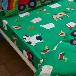 Catherine Lansfield Farmyard Animals Green Fitted Sheet 9 Catherine Lansfield Farmyard Animals Green Fitted Sheet -Catherine Lansfield 30913733
