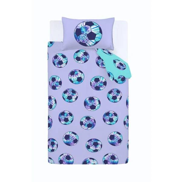 Catherine Lansfield Tie Dye Football Purple Reversible Duvet Cover And Pillowcase Set 13 Catherine Lansfield Tie Dye Football Purple Reversible Duvet Cover And Pillowcase Set - Image 13