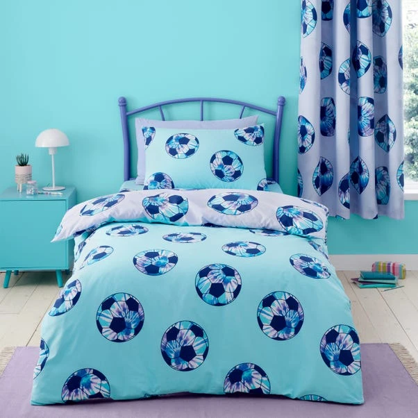 Catherine Lansfield Tie Dye Football Purple Reversible Duvet Cover And Pillowcase Set 3 Catherine Lansfield Tie Dye Football Purple Reversible Duvet Cover And Pillowcase Set - Image 3