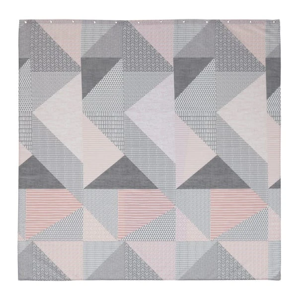 Catherine Lansfield Larsson Geometric Shower Curtain 3 Catherine Lansfield Larsson Geometric Shower Curtain - Image 3