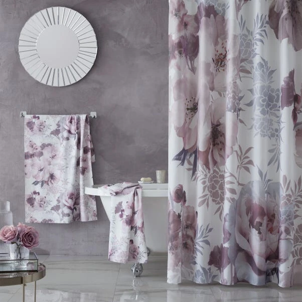Catherine Lansfield Dramatic Floral Shower Curtain 1 Catherine Lansfield Dramatic Floral Shower Curtain