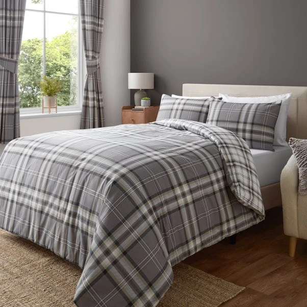 Catherine Lansfield Kelso Check Duvet Cover & Pillowcase Set 14 Catherine Lansfield Kelso Check Duvet Cover & Pillowcase Set - Image 14