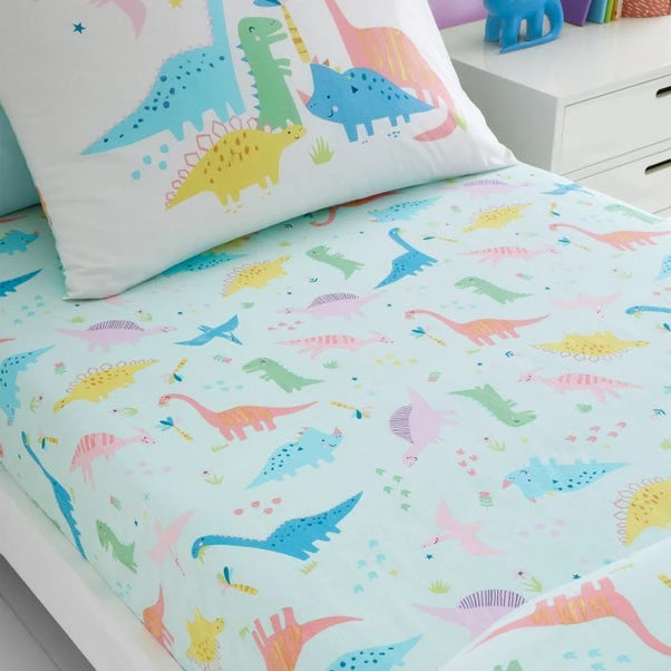 Catherine Lansfield Dinosaur Friends Fitted Sheet 7 Catherine Lansfield Dinosaur Friends Fitted Sheet - Image 7