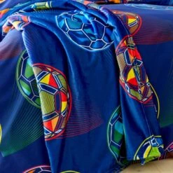 Catherine Lansfield Bright Football Throw 130cm X 170cm