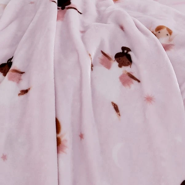 Catherine Lansfield Dancing Fairies Throw 130cm X 170cm 3 Catherine Lansfield Dancing Fairies Throw 130cm X 170cm - Image 3