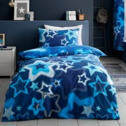 Catherine Lansfield Blue Ombre Stars Duvet Cover And Pillowcase Set 18 Catherine Lansfield Blue Ombre Stars Duvet Cover And Pillowcase Set -Catherine Lansfield 30931918