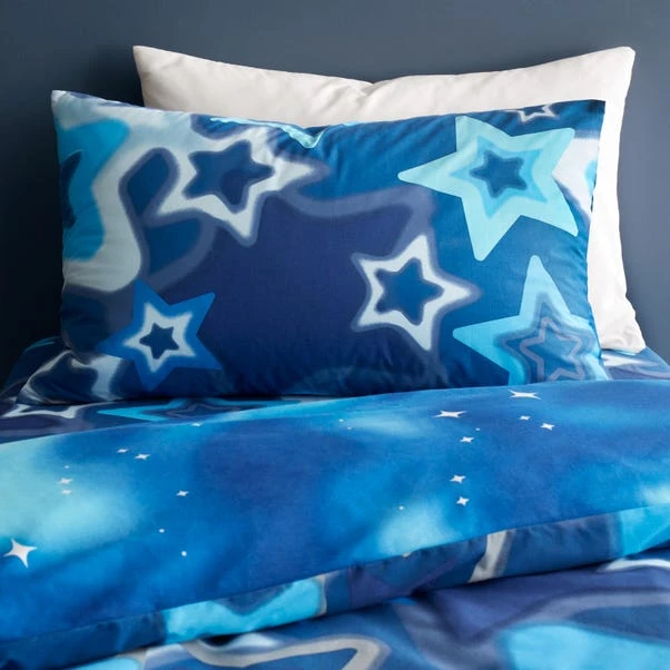 Catherine Lansfield Blue Ombre Stars Duvet Cover And Pillowcase Set 8 Catherine Lansfield Blue Ombre Stars Duvet Cover And Pillowcase Set - Image 8