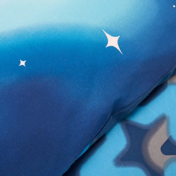 Catherine Lansfield Blue Ombre Stars Duvet Cover And Pillowcase Set 10 Catherine Lansfield Blue Ombre Stars Duvet Cover And Pillowcase Set - Image 10