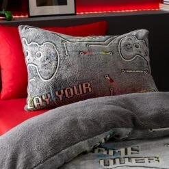 Catherine Lansfield Game Over Fleece Duvet Cover And Pillowcase Set -Catherine Lansfield 30931940 alt01