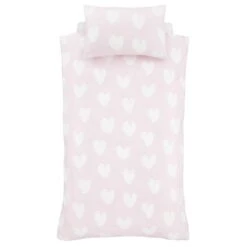 Catherine Lansfield Brushed Hearts Brushed Cotton Duvet Cover And Pillowcase Set 28 Catherine Lansfield Brushed Hearts Brushed Cotton Duvet Cover And Pillowcase Set -Catherine Lansfield 30931962 alt06