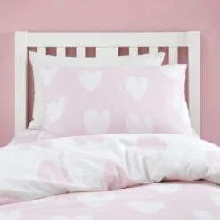 Catherine Lansfield Brushed Hearts Brushed Cotton Duvet Cover And Pillowcase Set 31 Catherine Lansfield Brushed Hearts Brushed Cotton Duvet Cover And Pillowcase Set -Catherine Lansfield 30931965 alt01