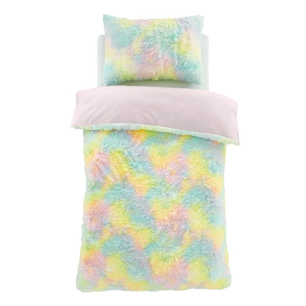 Catherine Lansfield Rainbow Cuddly Duvet Cover And Pillowcase Set 13 Catherine Lansfield Rainbow Cuddly Duvet Cover And Pillowcase Set - Image 13