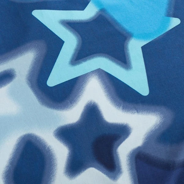 Catherine Lansfield Blue Ombre Stars Fitted Sheet 6 Catherine Lansfield Blue Ombre Stars Fitted Sheet - Image 6