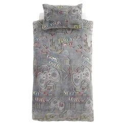 Catherine Lansfield Game Over Fleece Duvet Cover And Pillowcase Set -Catherine Lansfield 30932016 alt07