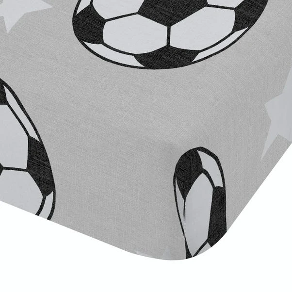 Catherine Lansfield Football Stars Brushed Cotton Fitted Sheet 4 Catherine Lansfield Football Stars Brushed Cotton Fitted Sheet - Image 4