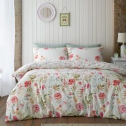 Catherine Lansfield Ella Poppy Duvet Cover And Pillowcase Set -Catherine Lansfield 30942868 alt01