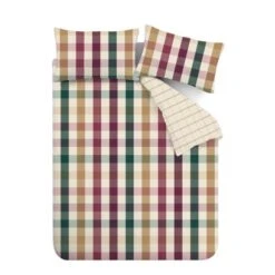 Catherine Lansfield Autumn Check Duvet Cover And Pillowcase Set -Catherine Lansfield 30942933 alt05
