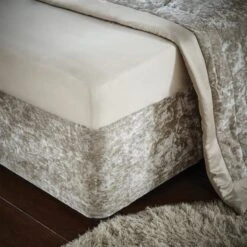 Catherine Lansfield Crushed Velvet Divan Base Bed Wrap -Catherine Lansfield 30956820 alt01