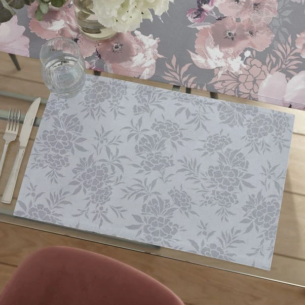 Catherine Lansfield Set Of 2 Dramatic Floral Placemats 2 Catherine Lansfield Set Of 2 Dramatic Floral Placemats - Image 2