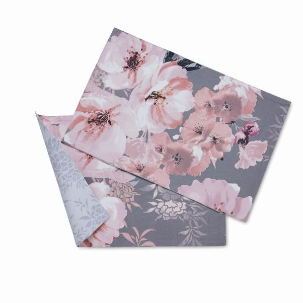 Catherine Lansfield Set Of 2 Dramatic Floral Placemats 4 Catherine Lansfield Set Of 2 Dramatic Floral Placemats - Image 4